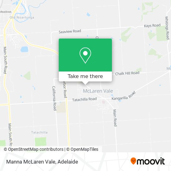 Manna McLaren Vale map