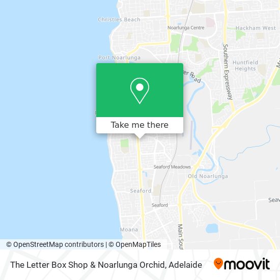 The Letter Box Shop & Noarlunga Orchid map