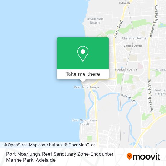Port Noarlunga Reef Sanctuary Zone-Encounter Marine Park map