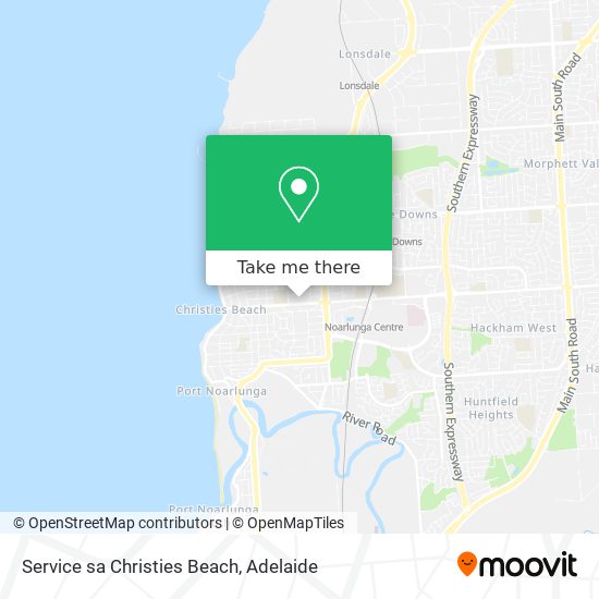Mapa Service sa Christies Beach