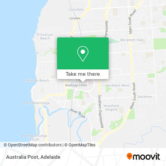 Mapa Australia Post