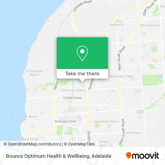 Bounce Optimum Health & Wellbeing map