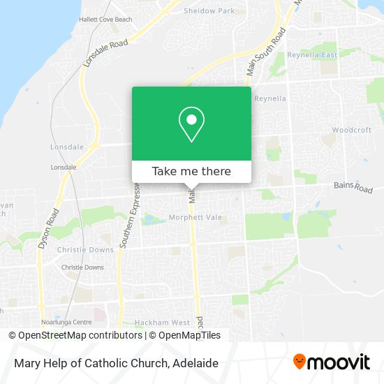 Mary Help of Catholic Church map