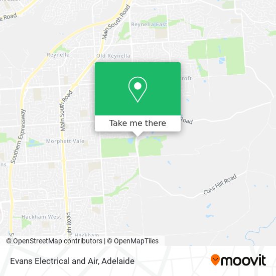 Evans Electrical and Air map