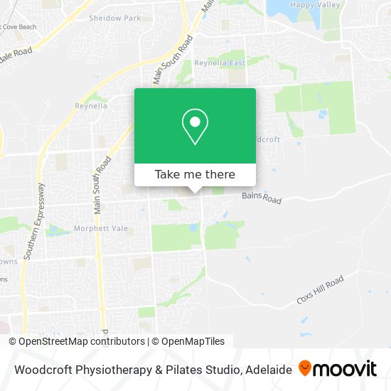 Mapa Woodcroft Physiotherapy & Pilates Studio