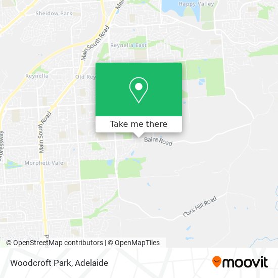 Mapa Woodcroft Park