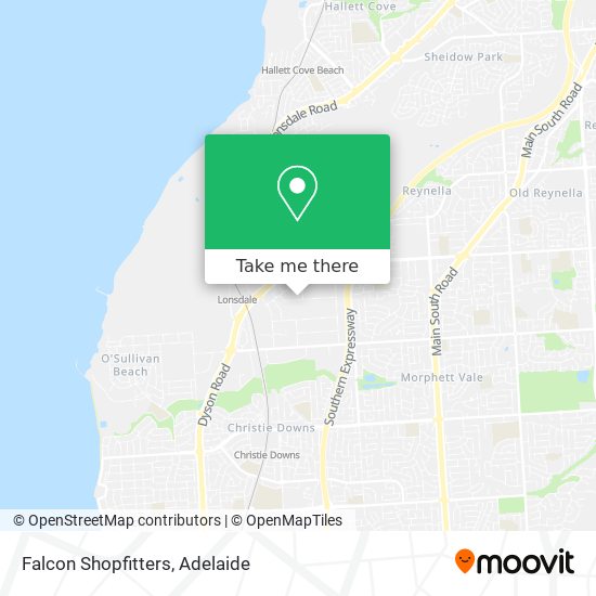 Falcon Shopfitters map
