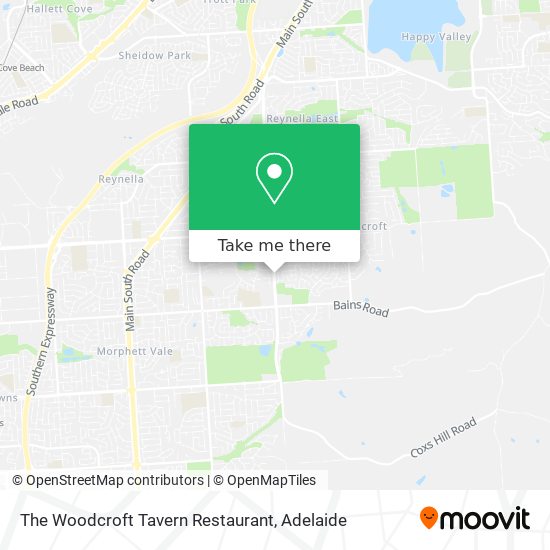 The Woodcroft Tavern Restaurant map