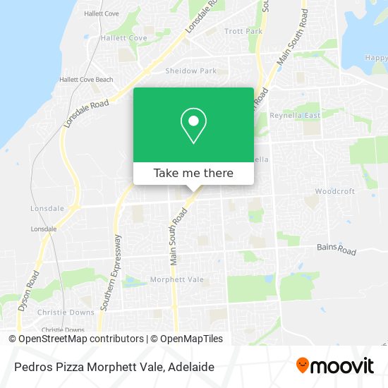 Pedros Pizza Morphett Vale map