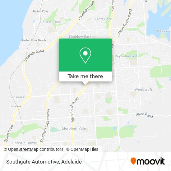 Mapa Southgate Automotive