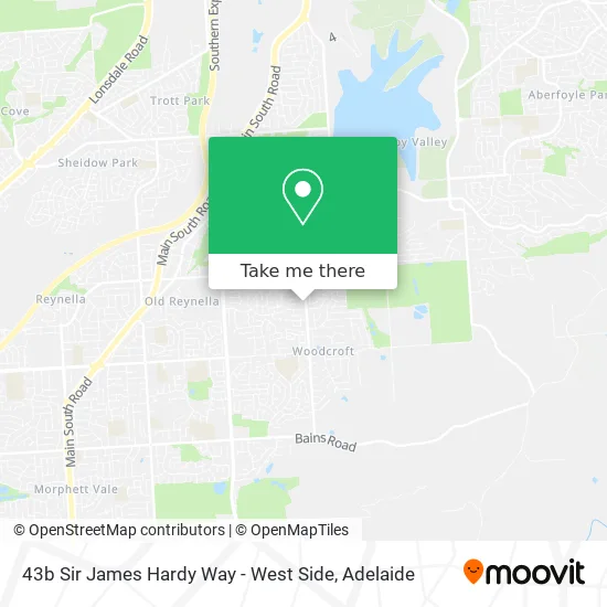 Mapa 43b Sir James Hardy Way - West Side