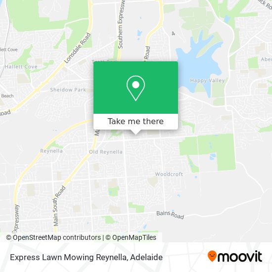 Mapa Express Lawn Mowing Reynella