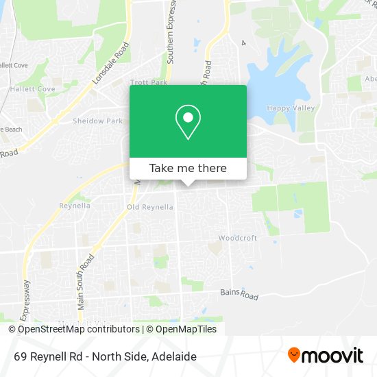 Mapa 69 Reynell Rd - North Side