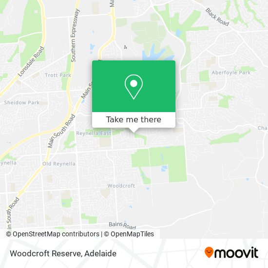 Woodcroft Reserve map