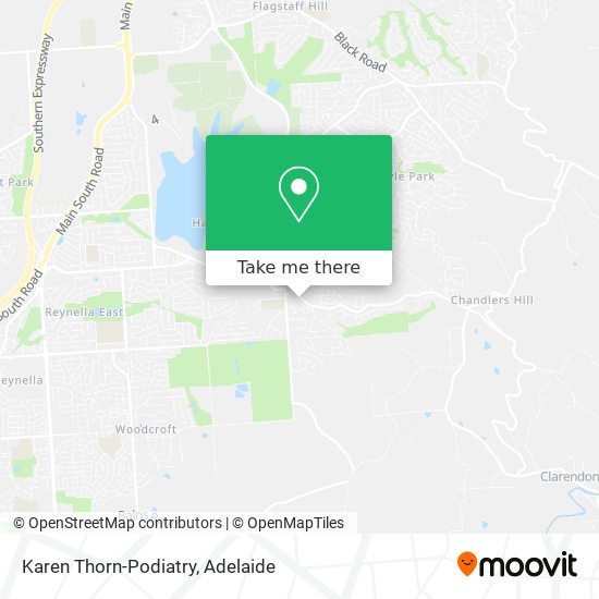 Karen Thorn-Podiatry map