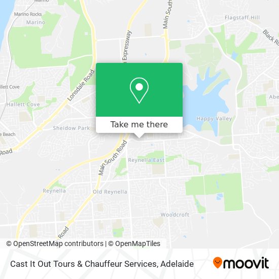 Mapa Cast It Out Tours & Chauffeur Services