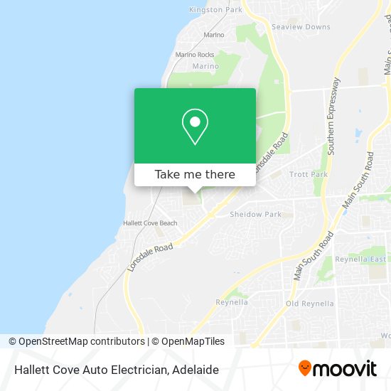 Hallett Cove Auto Electrician map