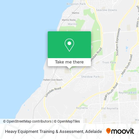 Heavy Equipment Training & Assessment map