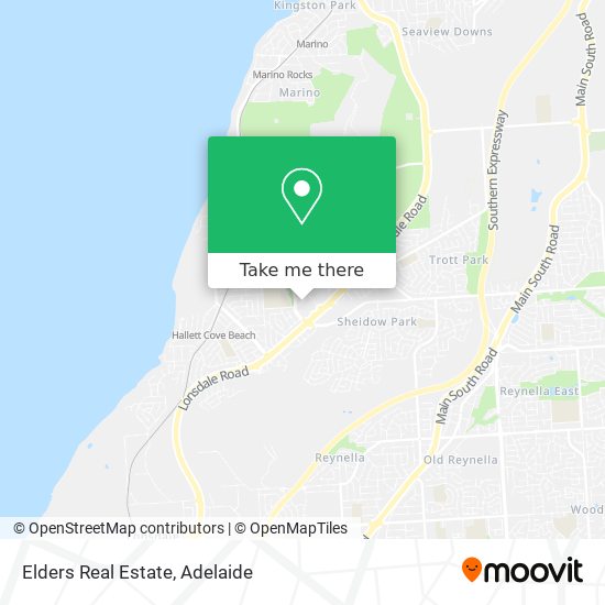 Elders Real Estate map