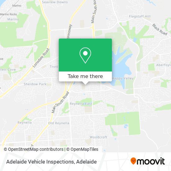 Mapa Adelaide Vehicle Inspections