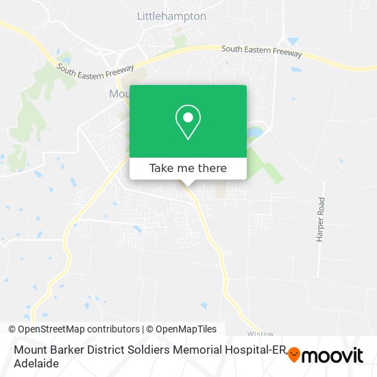 Mapa Mount Barker District Soldiers Memorial Hospital-ER