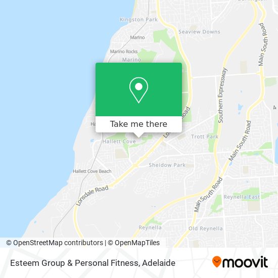 Mapa Esteem Group & Personal Fitness