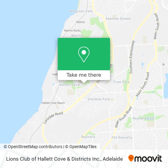 Mapa Lions Club of Hallett Cove & Districts Inc.