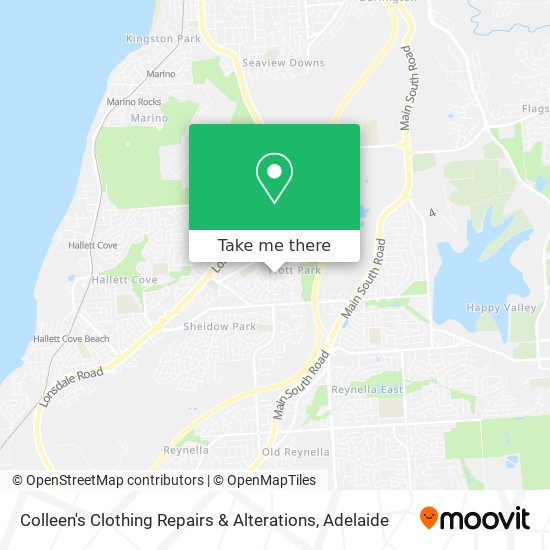 Mapa Colleen's Clothing Repairs & Alterations