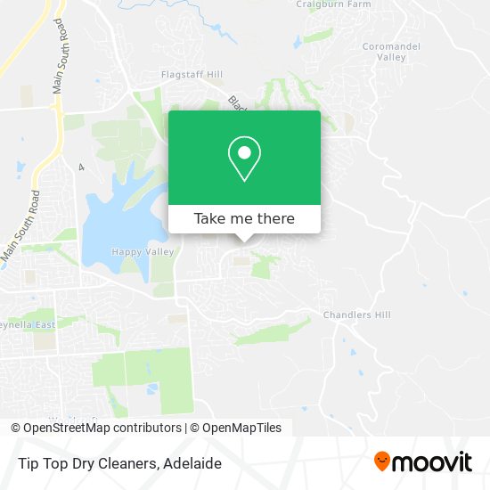 Mapa Tip Top Dry Cleaners