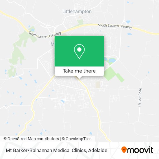 Mapa Mt Barker / Balhannah Medical Clinics