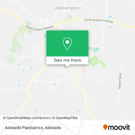 Adelaide Paediatrics map