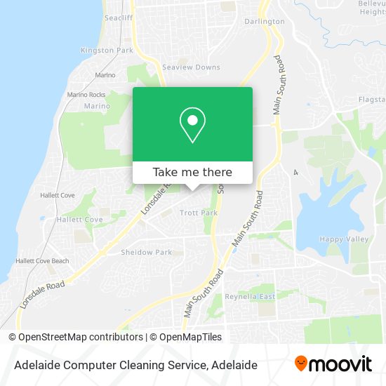 Adelaide Computer Cleaning Service map