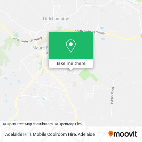 Mapa Adelaide Hills Mobile Coolroom Hire