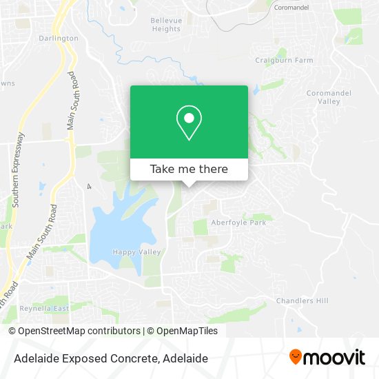 Adelaide Exposed Concrete map