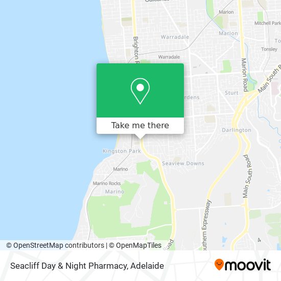 Mapa Seacliff Day & Night Pharmacy