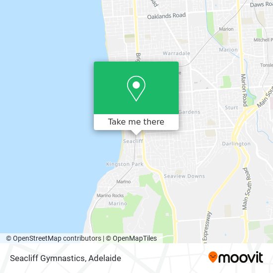 Mapa Seacliff Gymnastics