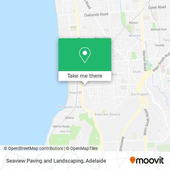 Seaview Paving and Landscaping map