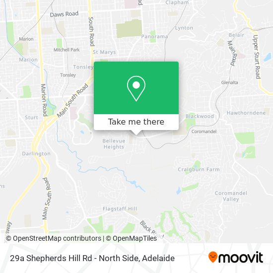 29a Shepherds Hill Rd - North Side map