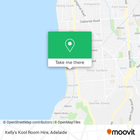 Mapa Kelly's Kool Room Hire