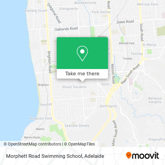 Morphett Road Swimming School map