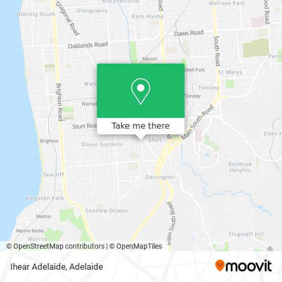 Mapa Ihear Adelaide