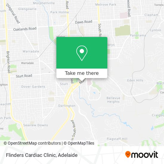 Flinders Cardiac Clinic map