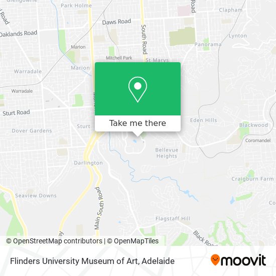 Flinders University Museum of Art map