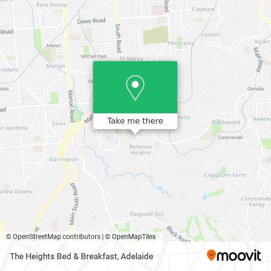 The Heights Bed & Breakfast map