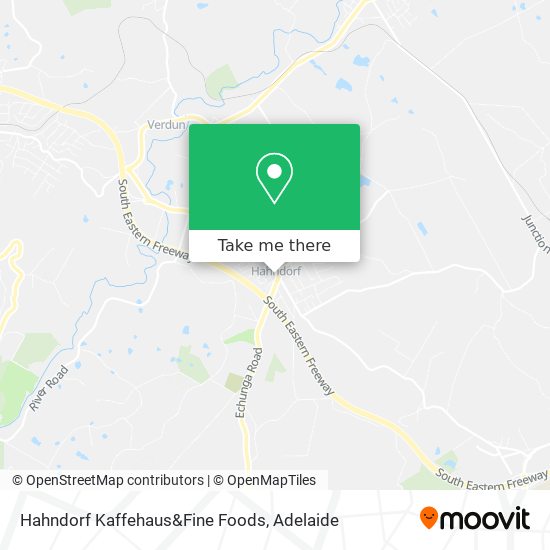 Mapa Hahndorf Kaffehaus&Fine Foods