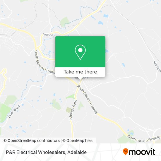 Mapa P&R Electrical Wholesalers