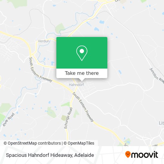 Spacious Hahndorf Hideaway map