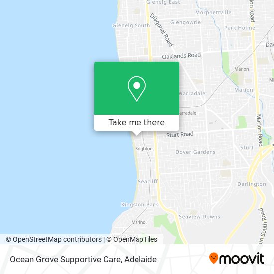 Ocean Grove Supportive Care map