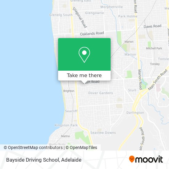 Bayside Driving School map