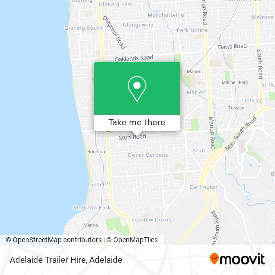 Adelaide Trailer Hire map